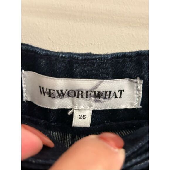 NWT WeWoreWhat Low Rise Dad Jeans 25 raw hem - Picture 8 of 13